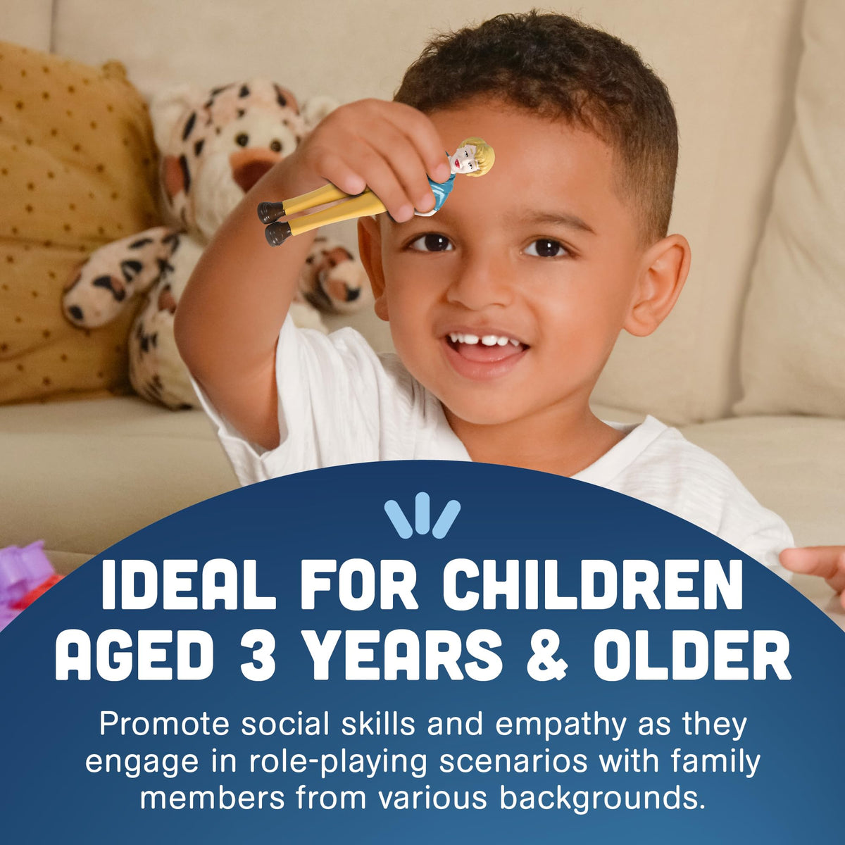 Cre8tive Minds Parents figures help recreate home life realistically.