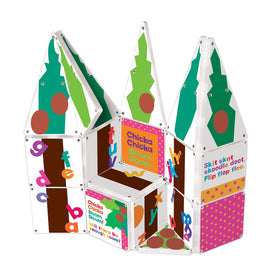 CreateOn Chicka Chicka Boom Boom magnetic pieces showcase colorful design for hands-on learning