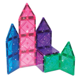 CreateOn Crayola glitter magnetic tiles encourage hands-on color and shape learning