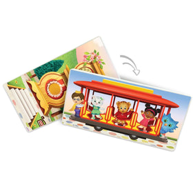 CreateOn Daniel Tiger neighborhood-builder magnets expand play with other sets.