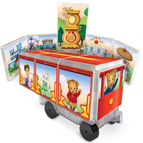 CreateOn Daniel Tiger castle tiles encourage creative building and fine motor practice during playtime.