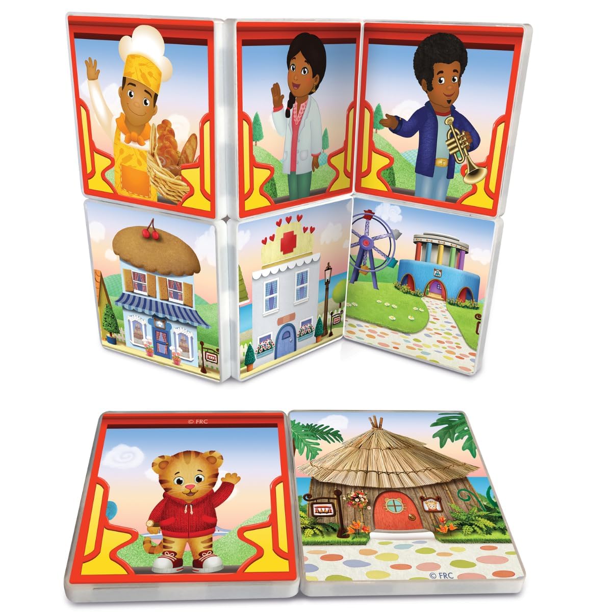 CreateOn Daniel Tiger 15-piece set supports STEM thinking and imaginative problem solving.