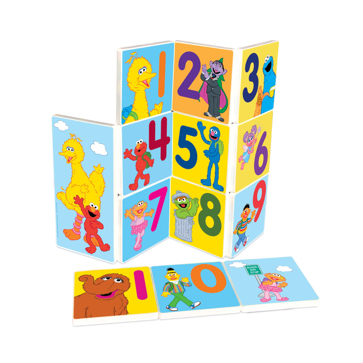 CreateOn Sesame Street double-sided tiles boost shape recognition and problem-solving