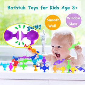 CreateView colorful 8-shape sensory toys encourage imaginative building.