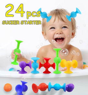 CreateView silicone building blocks close-up with bright colors and safe edges.