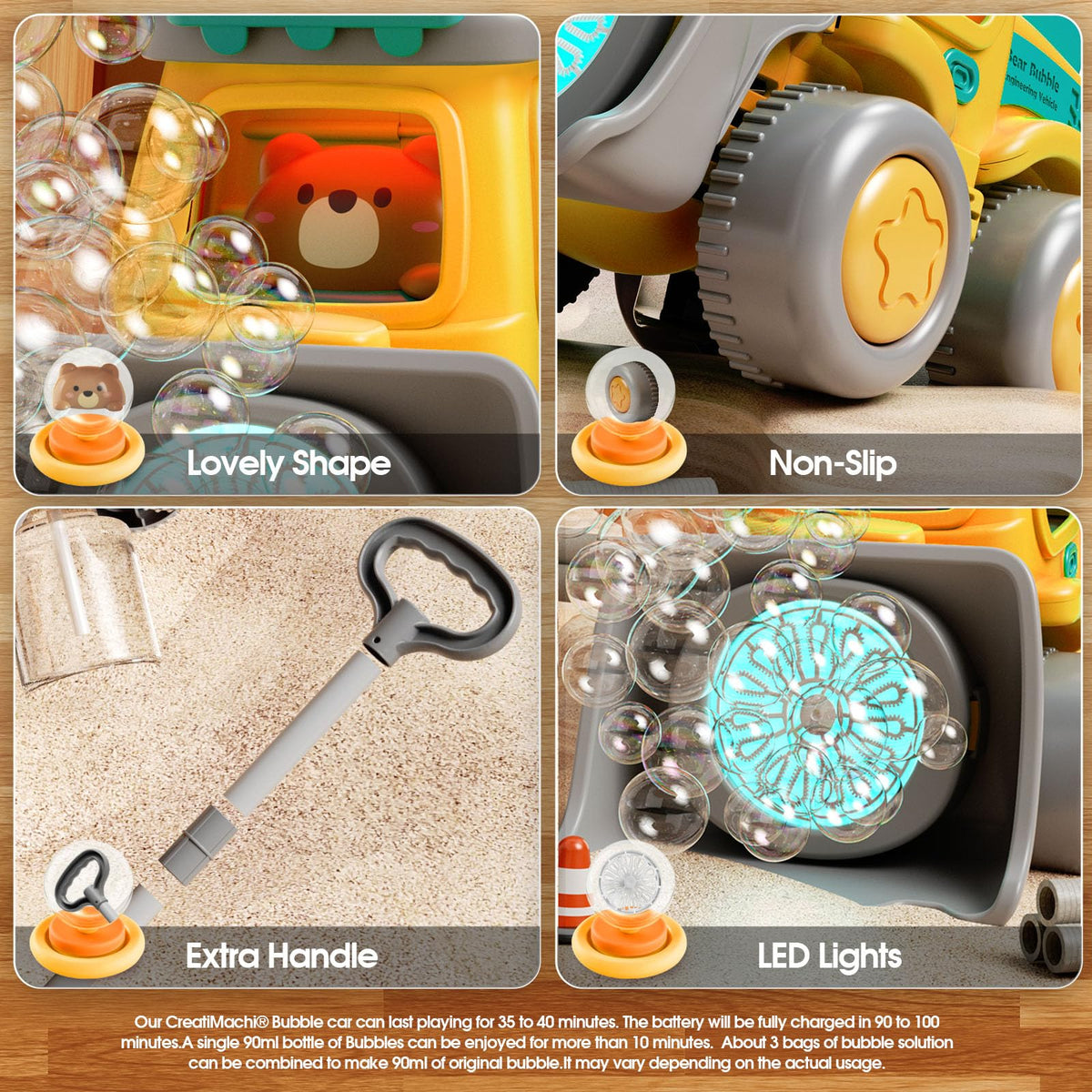 CreatiMachi screwdriver included for quick, kid-friendly setup.