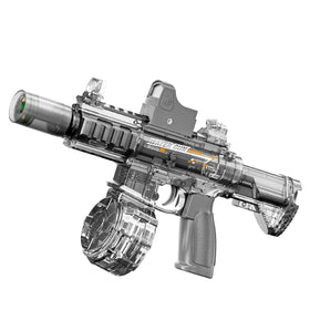 CreatiMachi electric water gun with LED nozzle lights up during spray