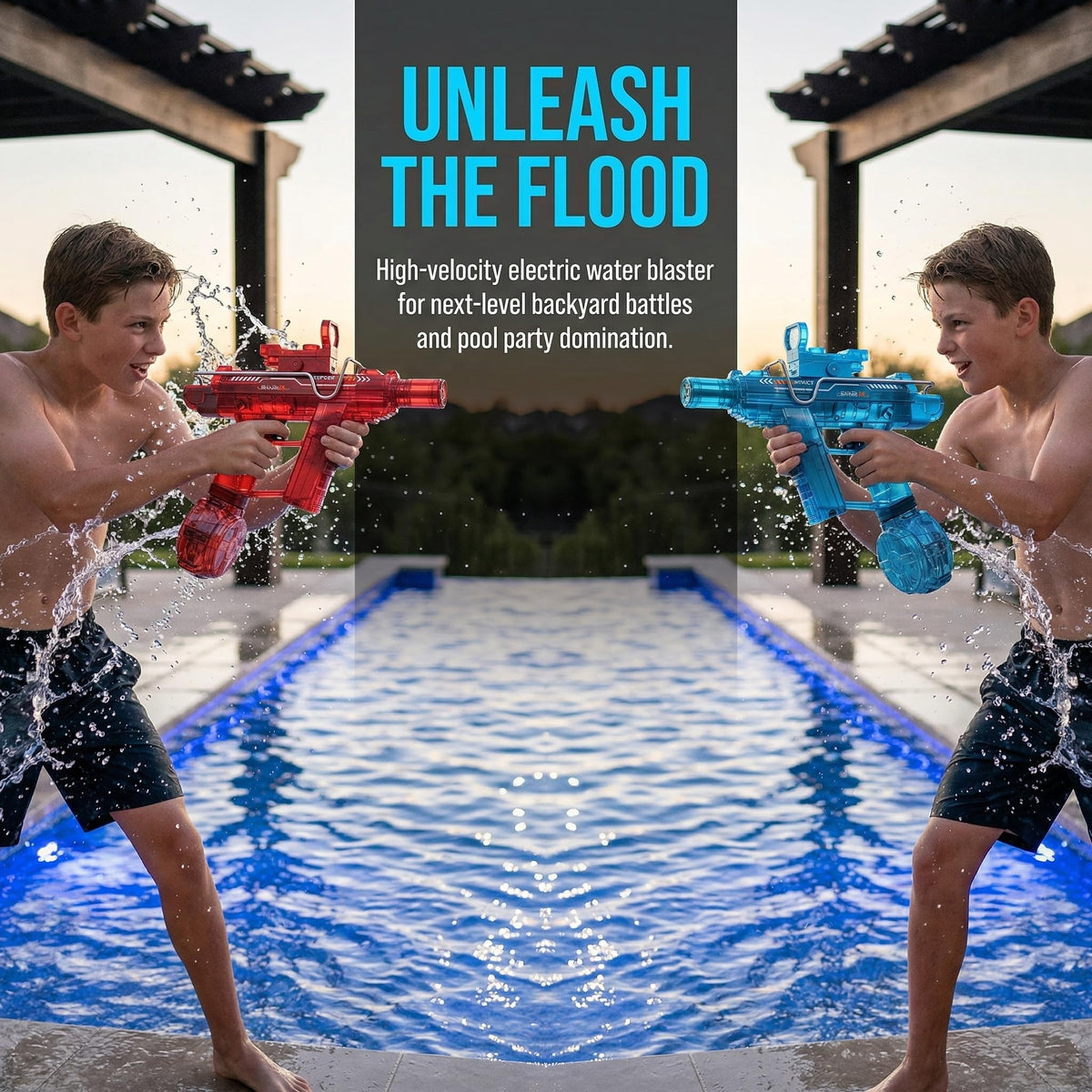 CreatiMachi water gun with red dot sight adds aiming realism for precise squirts