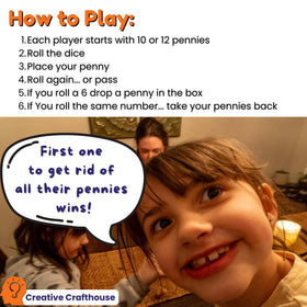 Creative Crafthouse Penny Drop Game laser-engraved text adds premium detail.