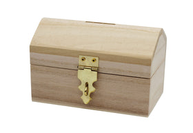 Creative Hobbies treasure chest with hinged lid opens to reveal a playful savings space.
