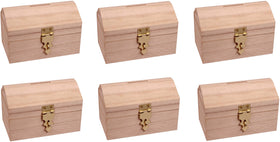 Creative Hobbies treasure chest ready to decorate for DIY crafts and keepsake storage.