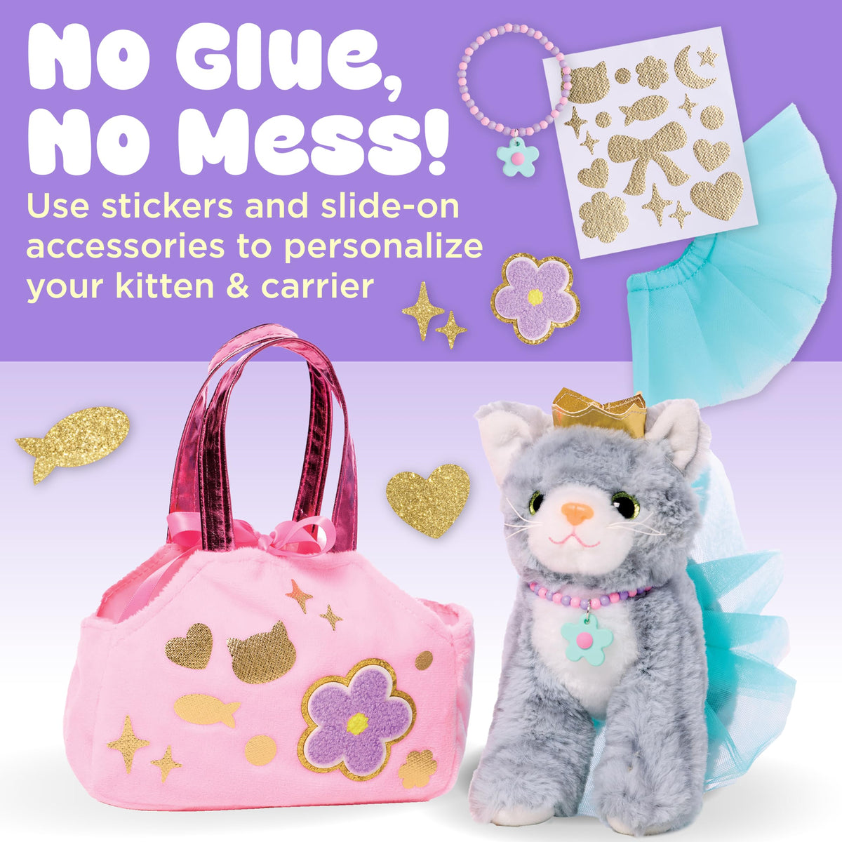 Creativity for Kids Cuddly Kitten Kit tutu and crown for glamorous dress-up