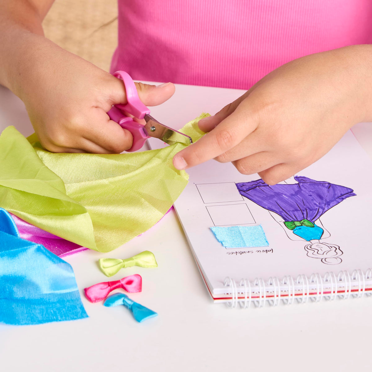 Creativity for Kids Design by You Fashion Studio satin dress form inspires couture creations