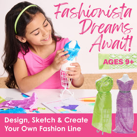 Creativity for Kids Design by You Fashion Studio sketchbook inspires design ideas and precise sketches
