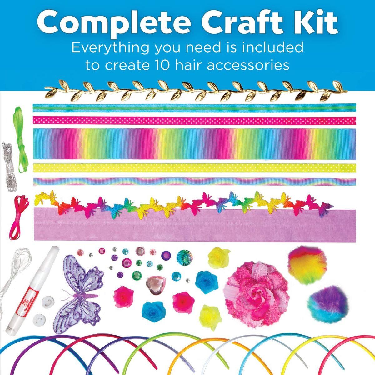 Creativity for Kids Fashion Headband Making Kit flowers add playful details to headbands
