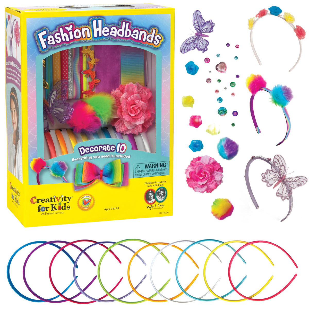 Creativity for Kids Fashion Headband Making Kit rainbow headbands for colorful style ideas