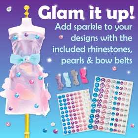 Creativity for Kids Glam Studio glitter belts add shine and structure to outfits.