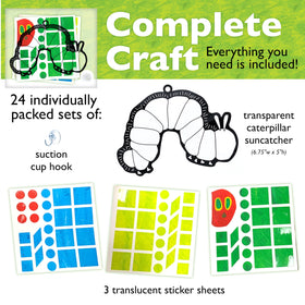 Creativity for Kids Hungry Caterpillar suncatchers offer a mess-free, easy craft for toddlers