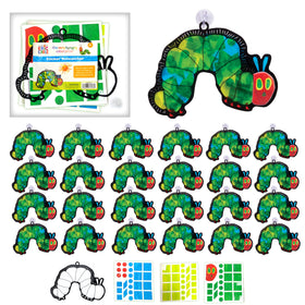 Creativity for Kids Hungry Caterpillar suncatchers brighten windows with vivid window art