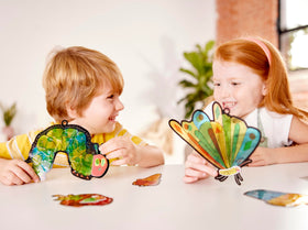Creativity for Kids Hungry Caterpillar suncatchers provide a colorful take-home keepsake
