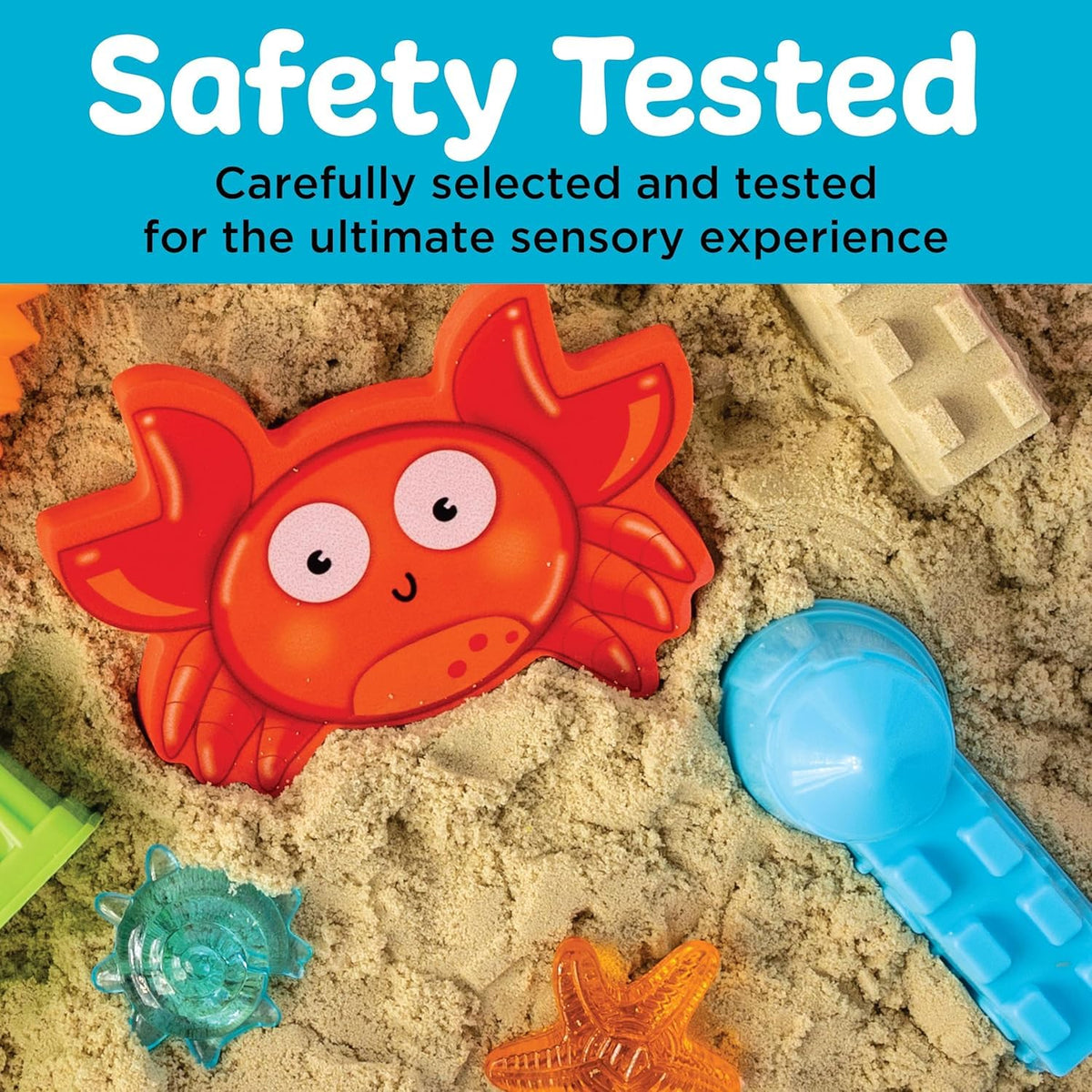 Creativity for Kids Beach sensory bin with sensory sound tube for interactive learning