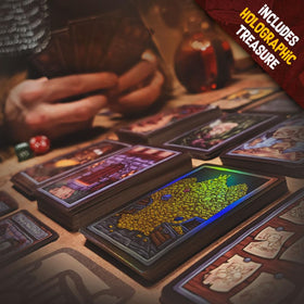 Creator Ink Fool's Blade game-night setup shows quick access to components during play.