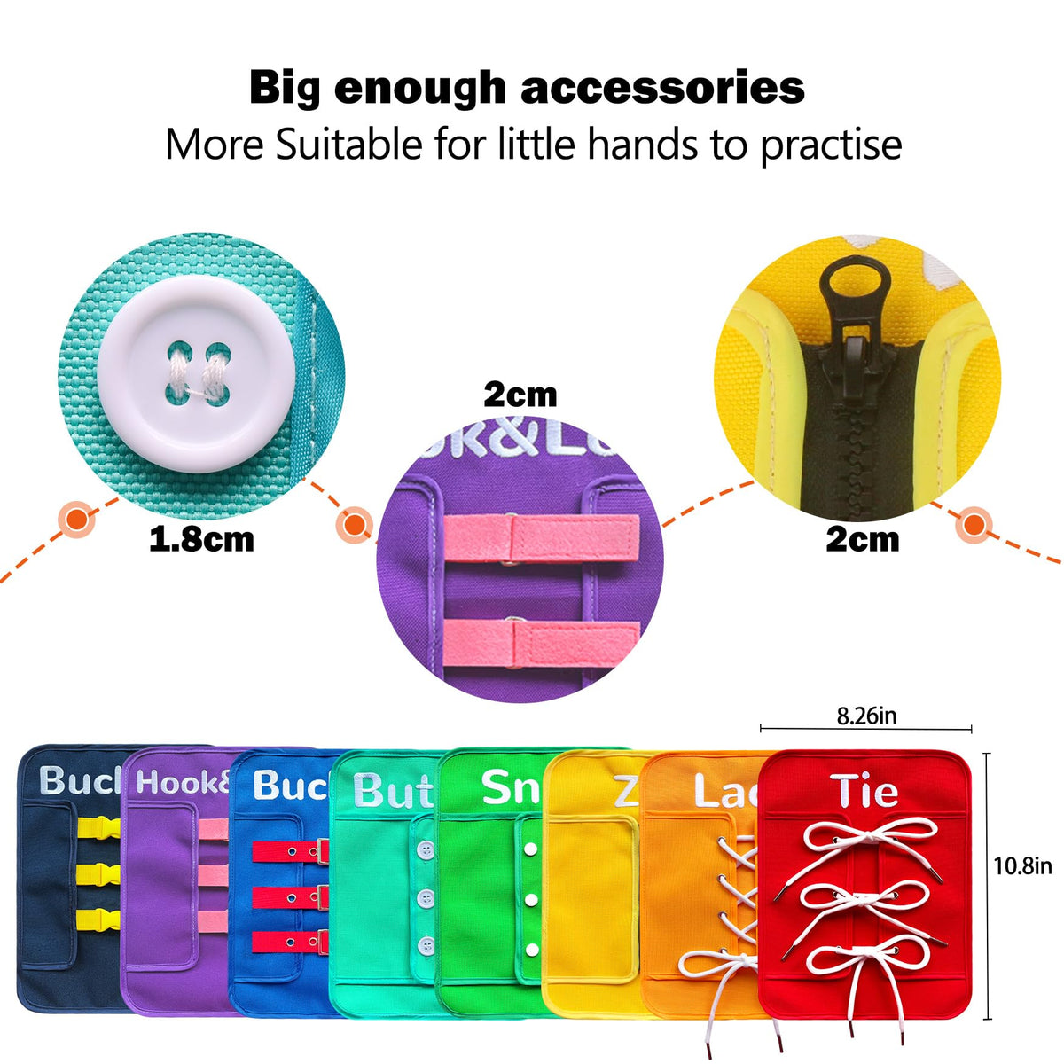 Creatoy Busy Board lace activity supports hand-eye coordination