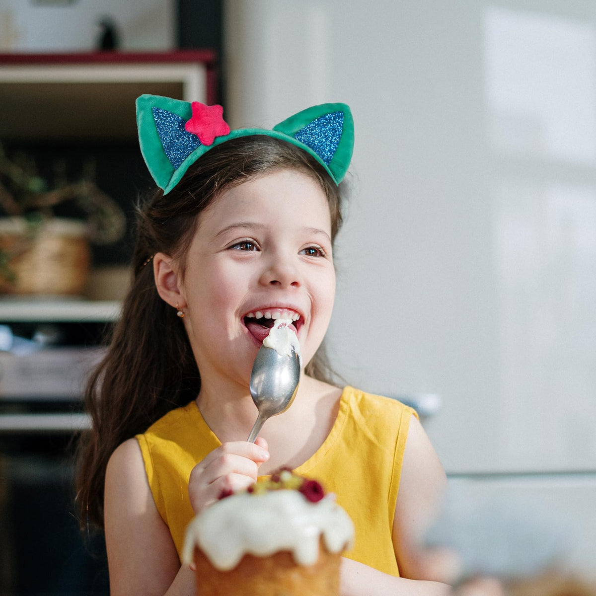 Creatoy cat ears headbands in four colors for versatile costume ideas.