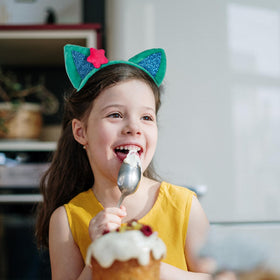 Creatoy cat ears headbands in four colors for versatile costume ideas.