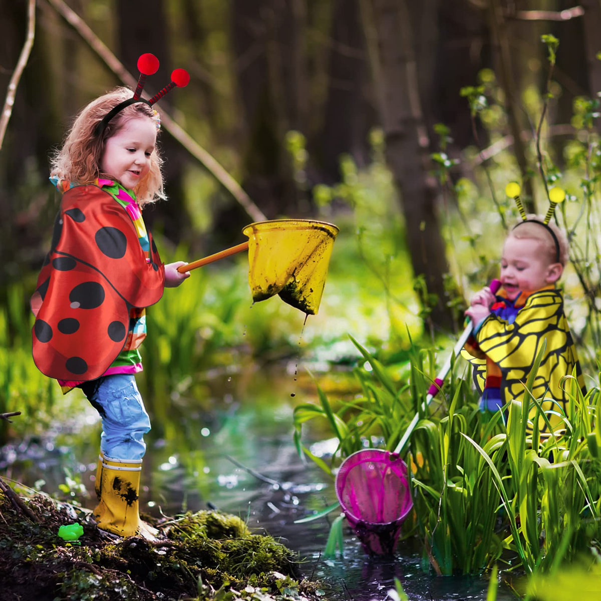 Creatoy wrist loops keep wings secure during energetic pretend play