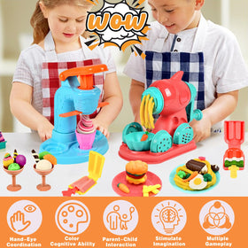 Crelloci kit supports learning colors, shapes, and kitchen tools through hands-on activities.