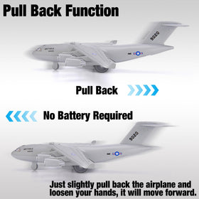 Crelloci Air Force pull-back action enables quick launches during busy play sessions
