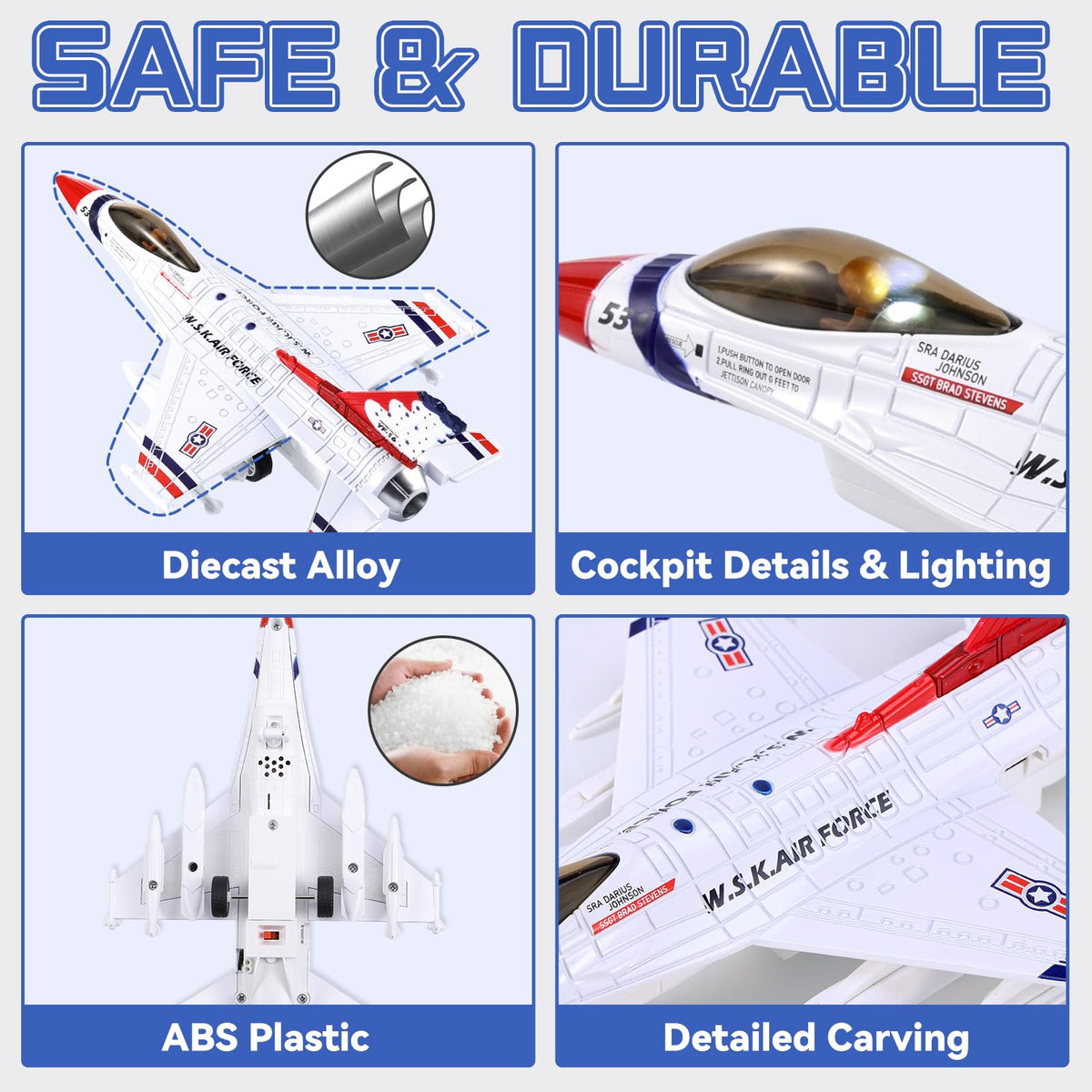 Crelloci alloy construction offers durable, safe play for kids
