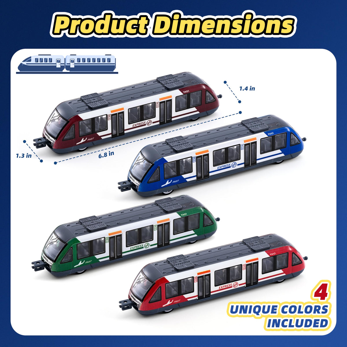 Crelloci Bullet Train age 3 plus friendly size fits small hands.
