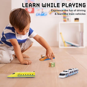 Crelloci Bullet Train gift-ready set encourages imagination and motor skills