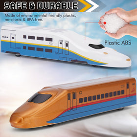 Crelloci Bullet Train lightweight plastic ideal for travel and on-the-go fun