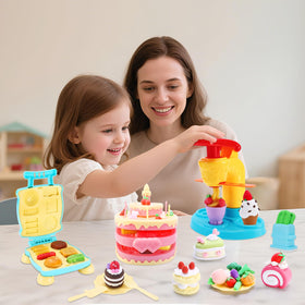 Crelloci toolset with kid-friendly dough tools for little hands.