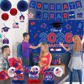 Crenics latex balloons bundle provides festive color accents.