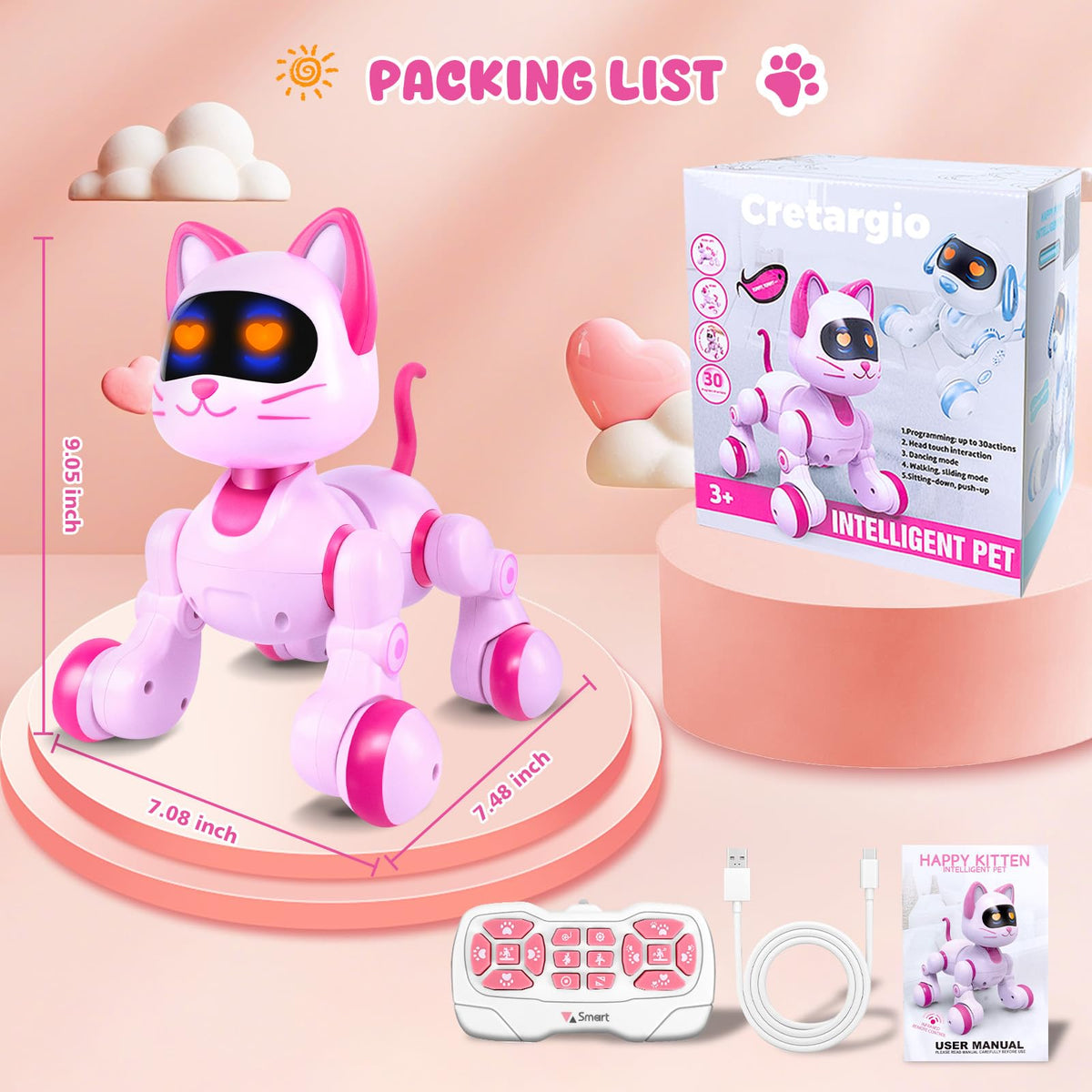 Cretargio Robot Cat gift-ready packaging supports easy gifting