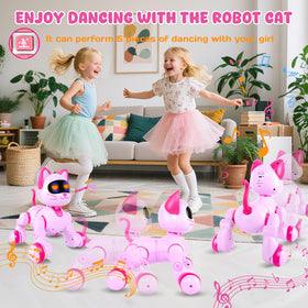 Cretargio Robot Cat pink design appeals to girls and toy collectors