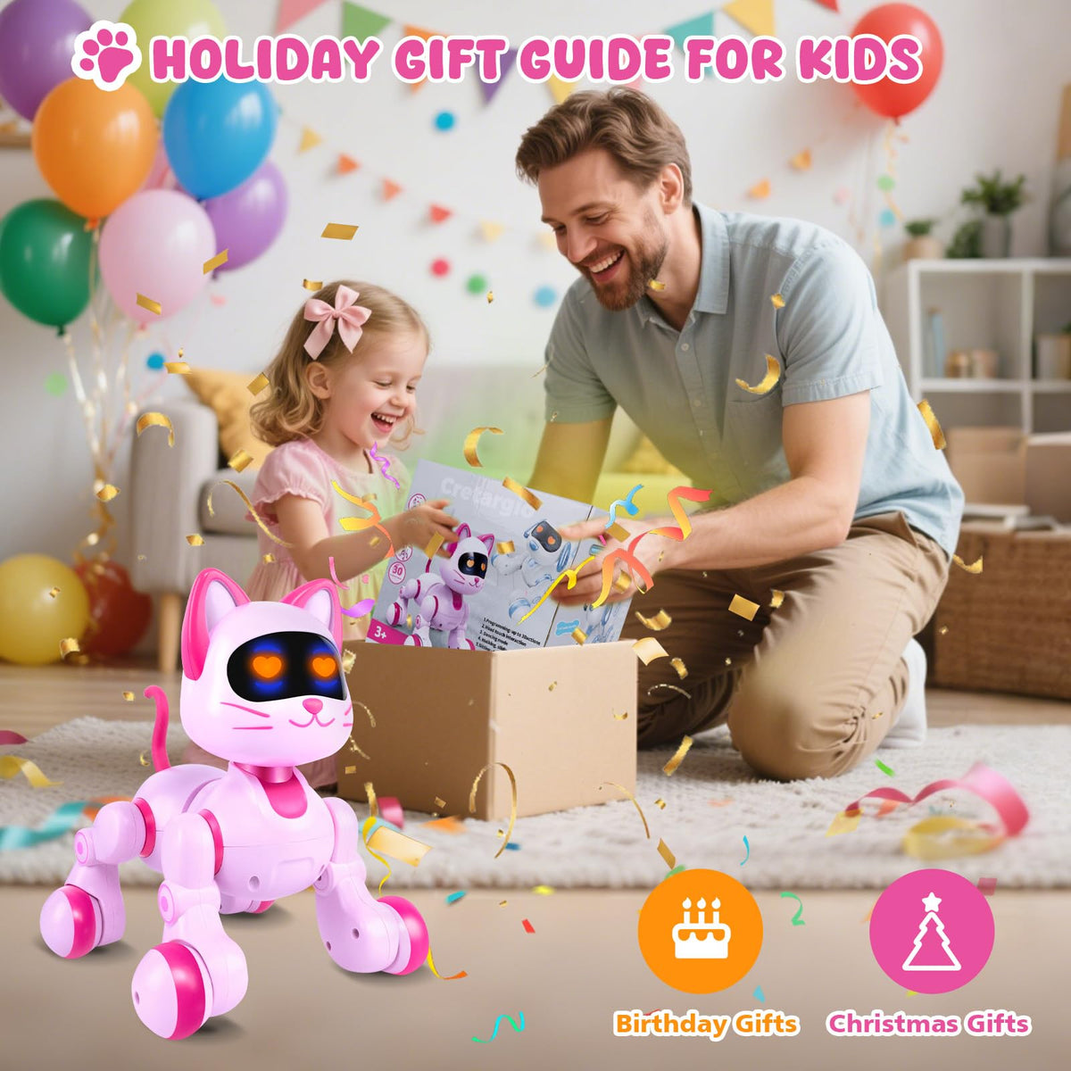 Cretargio Robot Cat safe, durable materials for lasting play