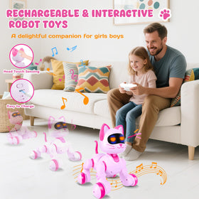 Cretargio Robot Cat USB charging for longer, hassle-free play sessions