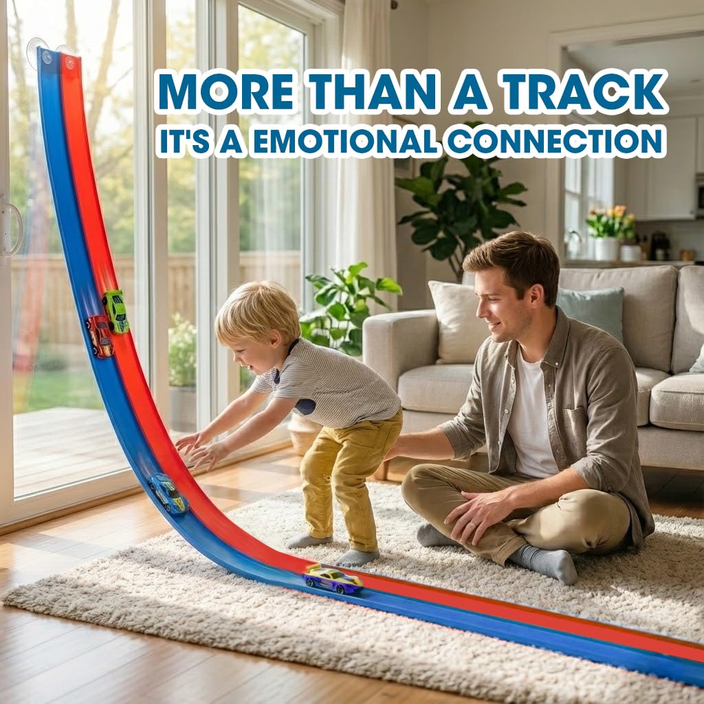 Criez 15ft flexible race track loop section for dynamic, imaginative racing.