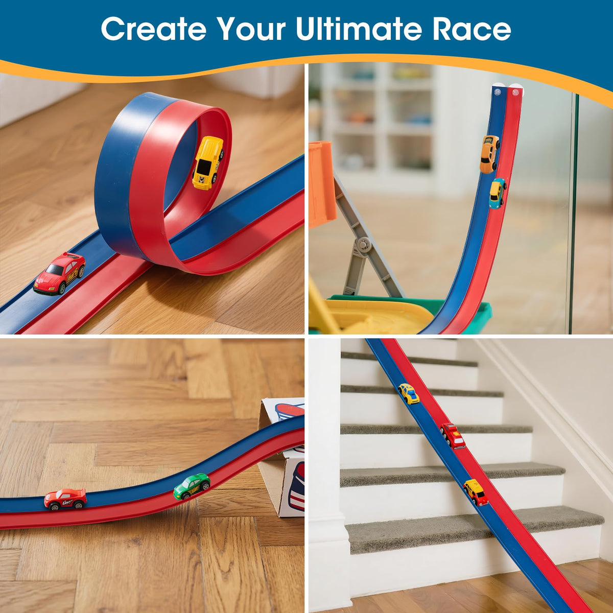 Criez track uses tear-resistant PVC for durable, long-lasting play sessions.