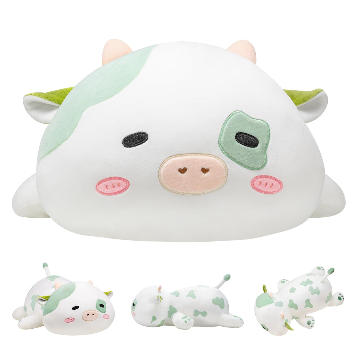 Crillop 4LB weighted spotted cow plush offers a soothing hug for adults and children