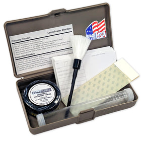 Crime Scene basic latent fingerprint kit with grey powder for educational use
