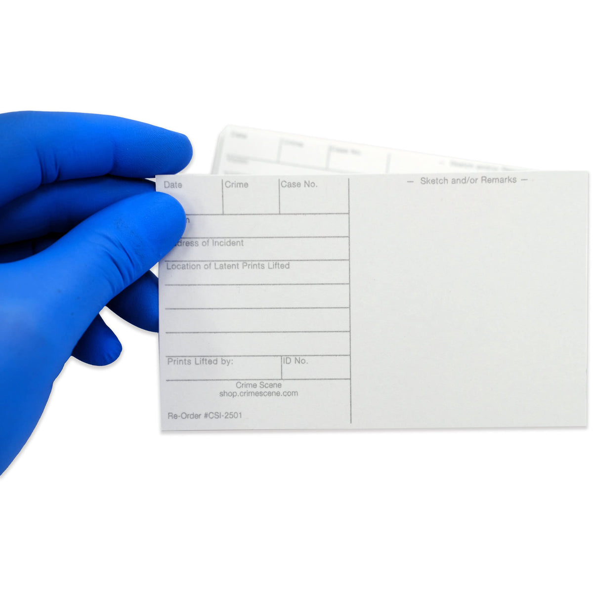 Crime Scene lifting tape pad 25 sheets for precise lifts