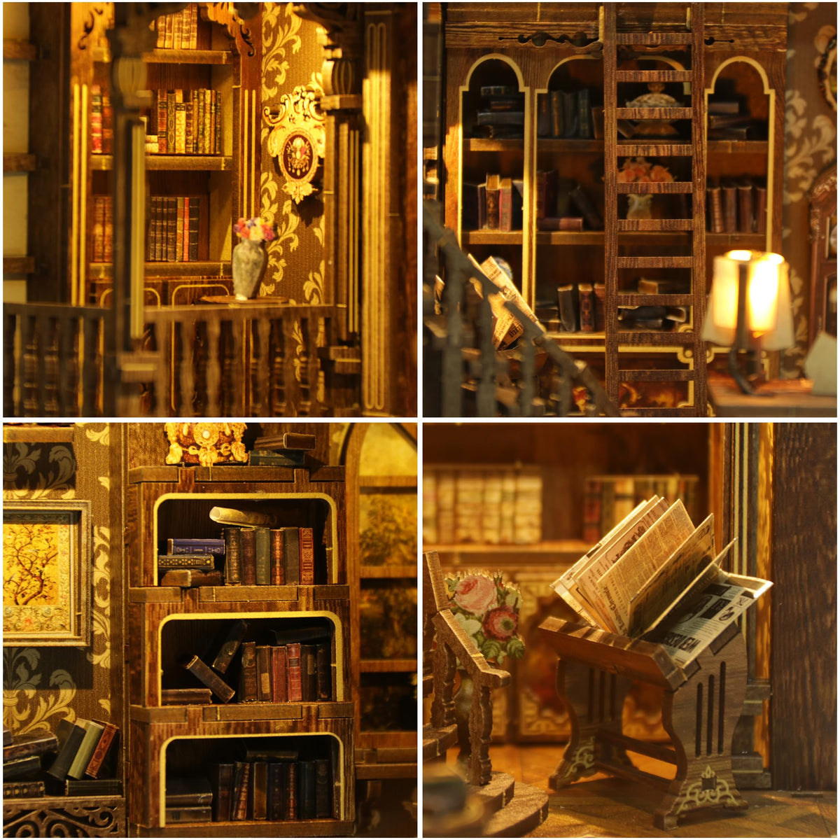 CRIOLPO Book Nook Kit dust cover keeps interior pristine.
