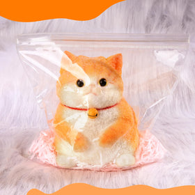 CritterCopia Big Taba Cat texture closeup shows soft, squeezable material.