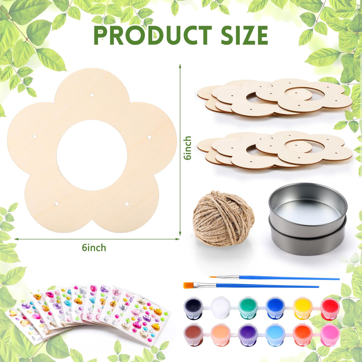 CroBlissful bird feeder with paints and brushes for kids' art.